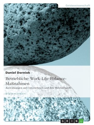 cover image of Betriebliche Work-Life-Balance-Maßnahmen